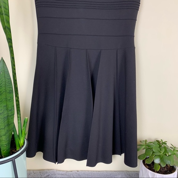 Parker ‘Tara’ Stretch Fit and Flare Black Dress - Picture 9 of 15